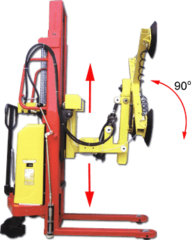 MPL-M-B Glass Manipulator Moving Trolley With Up Down and Tilt Functions